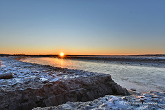 Frozen Chocolate River Sunrise