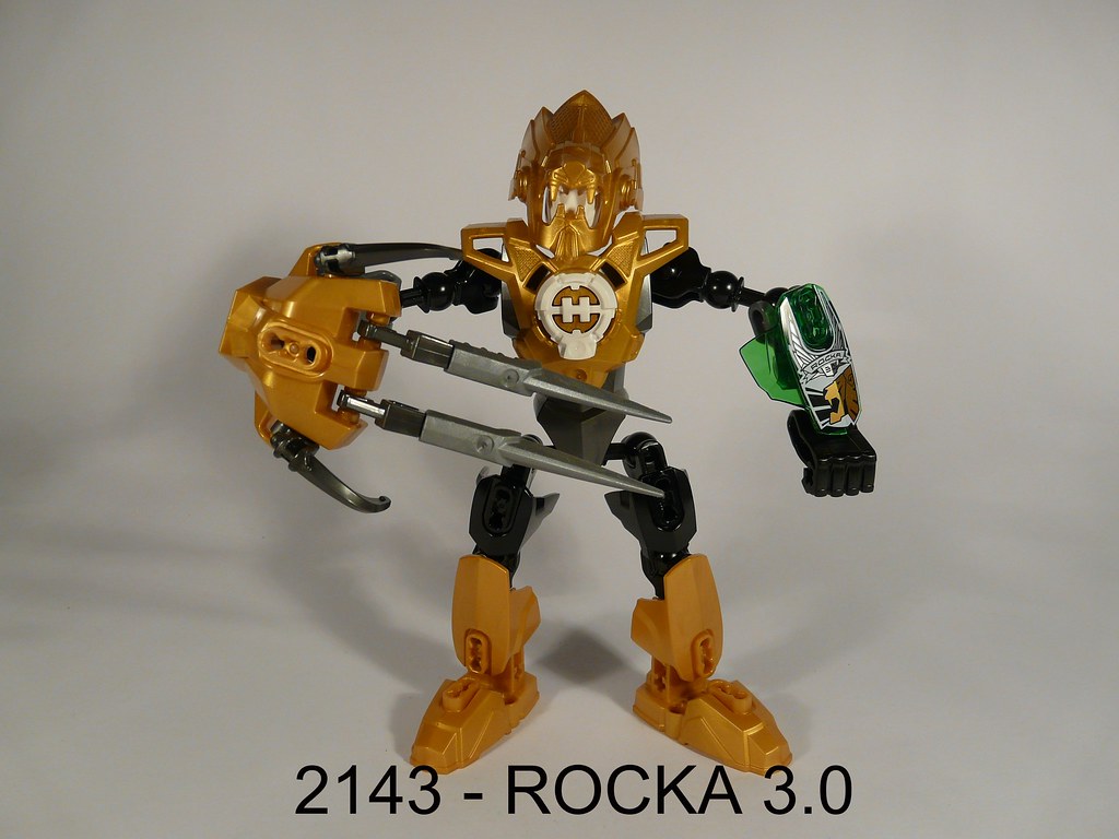 Lego 2143 Hero Factory Heroes Rocka 3.0 complet de 2011 C216 