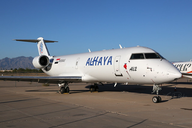 N858AS, Bombardier CRJ-200, AlHaya, Tucson International airport -  Arizona
