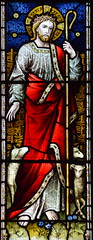 Christ the Good Shepherd (Hardman & Co? 1870s)