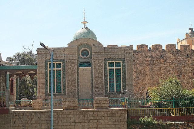 The building believed to hold the true Arc of the Covenant, Axum, Ethiopia