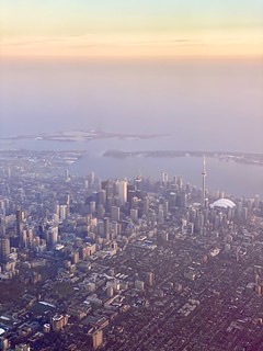 Landing in Toronto at Sunset