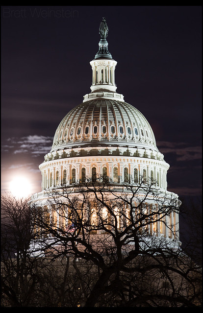 Light in a Dark Place | Snow Moon at the Capitol