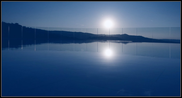 Caged Infinity Pool in Blue