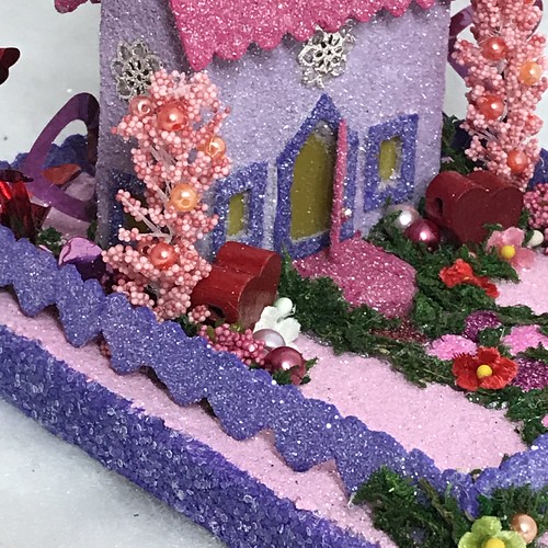 MINI Purple and Pink Valentine Putz House