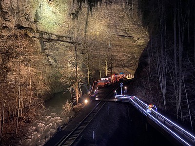 Christmas Lighting of the Tunnel 