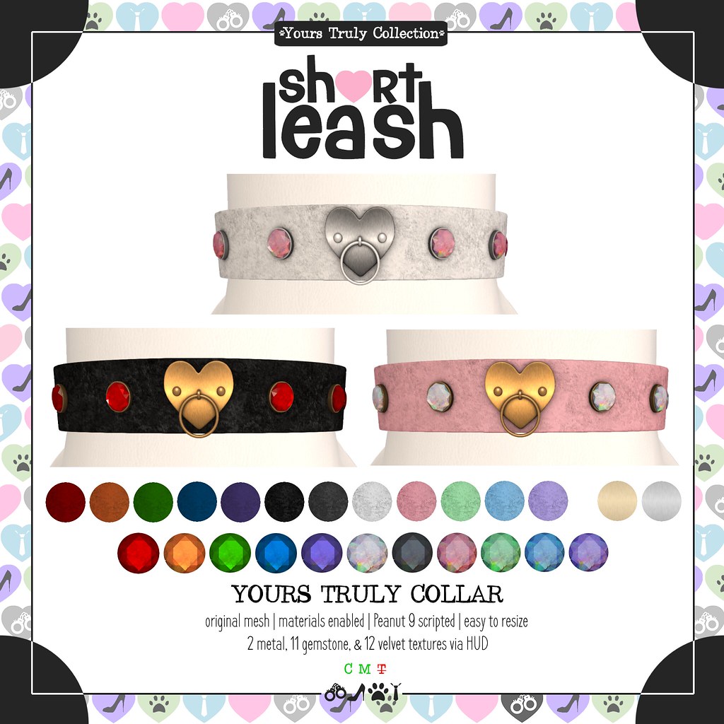 .:Short Leash:. Yours Truly Collar