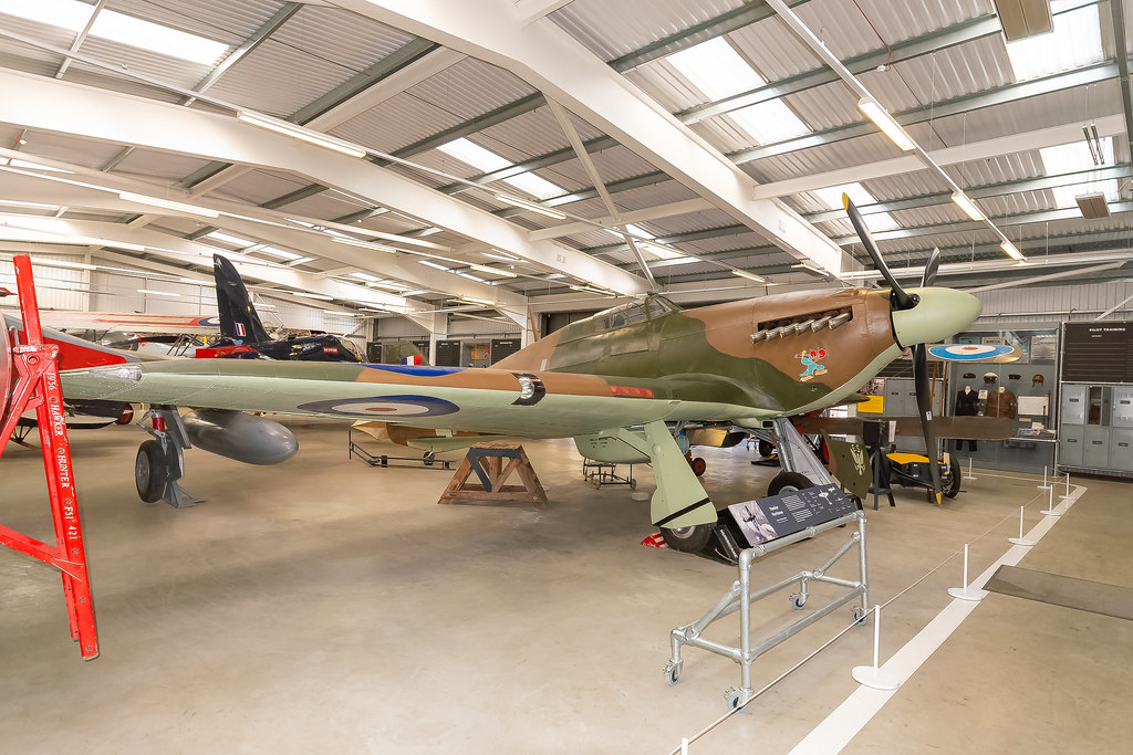 Hawker Hurricane in the Flight Shed