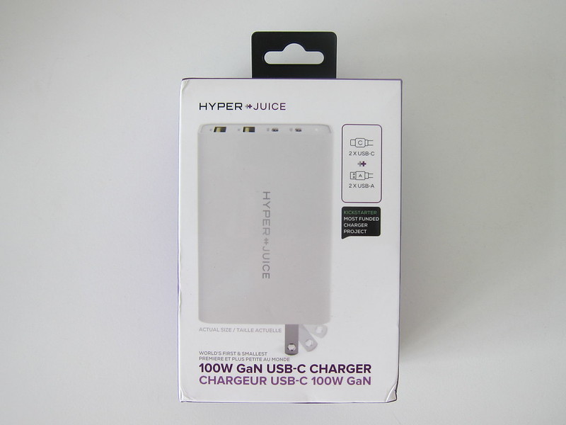 HyperJuice 100W GaN USB-C Charger - Box Front