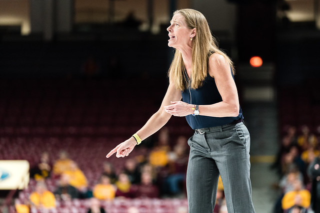 Michigan Wolverines women's basketball head coach Kim Barnes Arico
