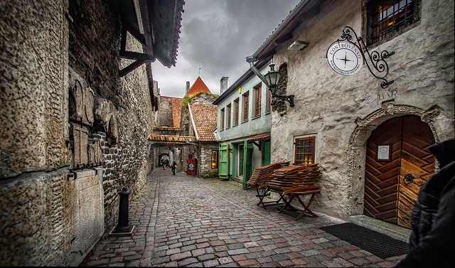 Tallinn. Ancient street Katariina käik.