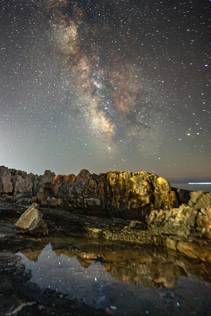 Milky Way over Croatian coast