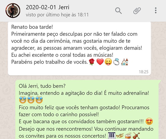 Renata e Jerri - Igreja Santa Teresinha - 01/02/2020