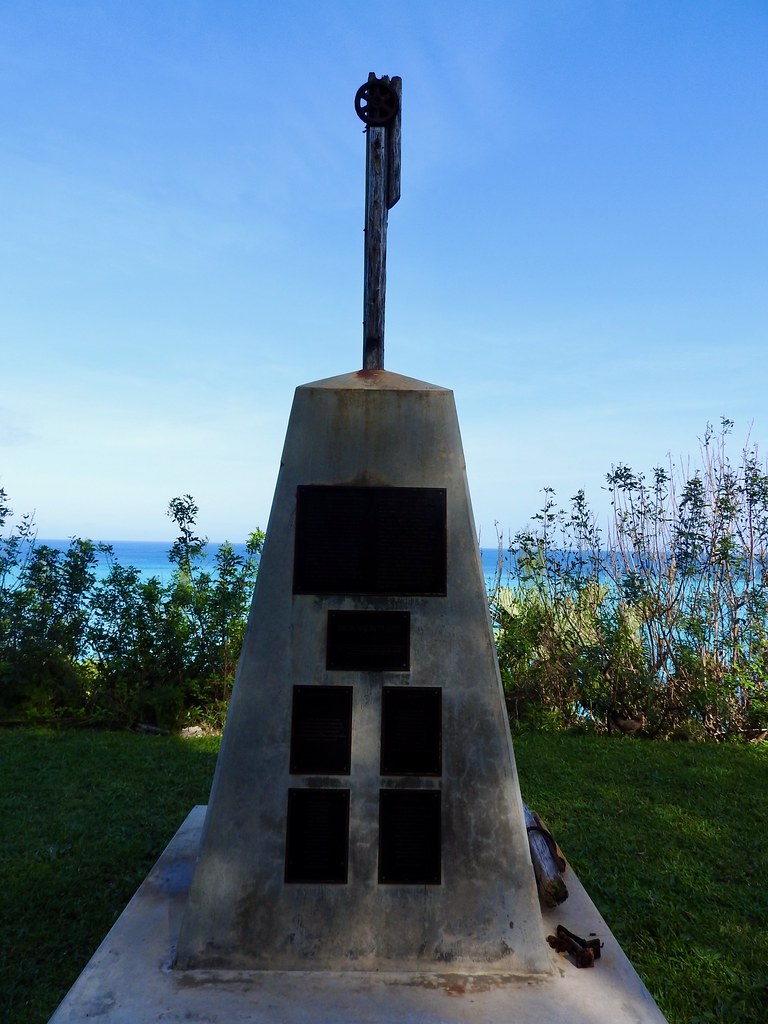 Bermuda's 400th Anniversary monument along Gates Bay in St. George's. My own photo.