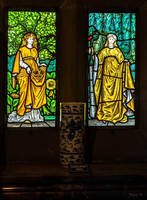Pre-Raphaelites Stained Glass Window