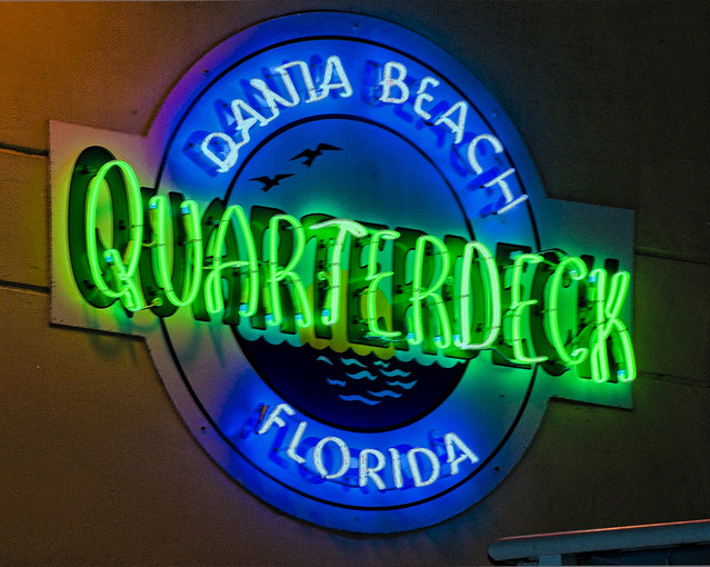 The Dania Beach Fishing Pier, Ocean Park Beach and Marina, 300 N Beach Road, Dania Beach, Florida, USA