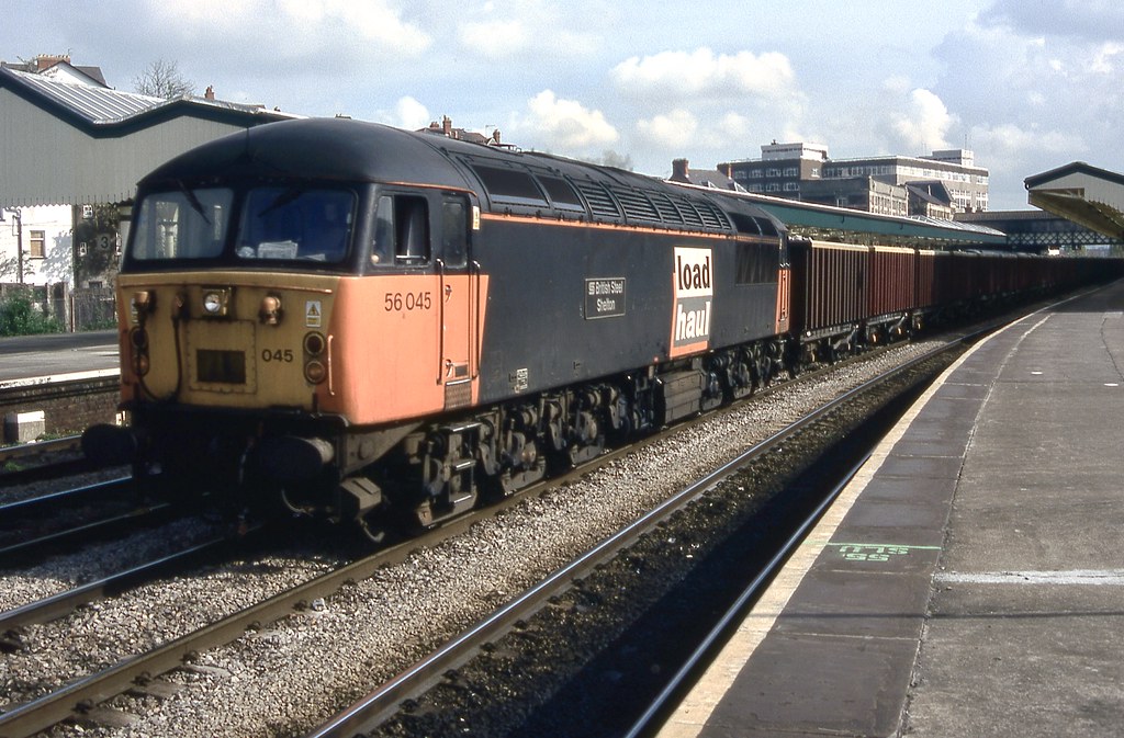 56045. | Load Haul liveried 56045 ‘British Steel Shelton’ he… | Flickr
