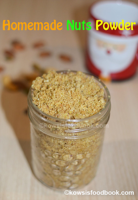 Homemade Nuts Powder for Milk is Ready