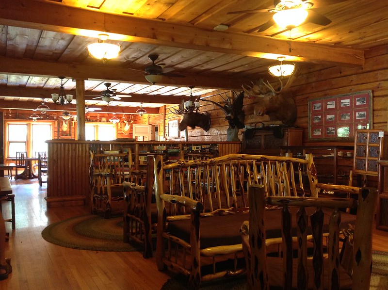 Main room at Clearwater Lake Lodge