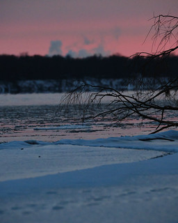 Flickr photo: Sunset over the river