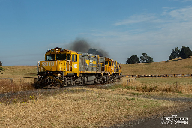 Empty mineral ore train #677 with locomotives 2010, 2006, 2009 & 2002