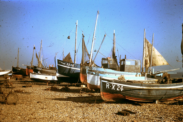 Hastings Fishing Boats on the beach.