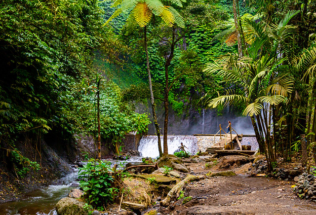 A small waterfall on Bali