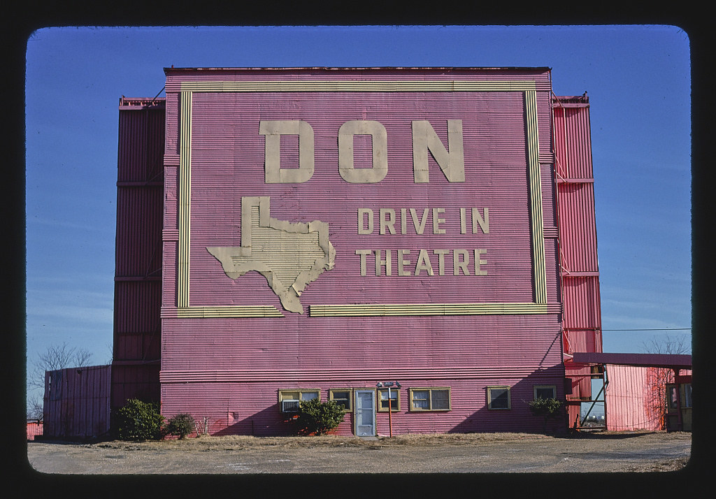 Don Drive-in Theater, Routes 65, 90 and 287, Port Arthur, Texas (LOC)