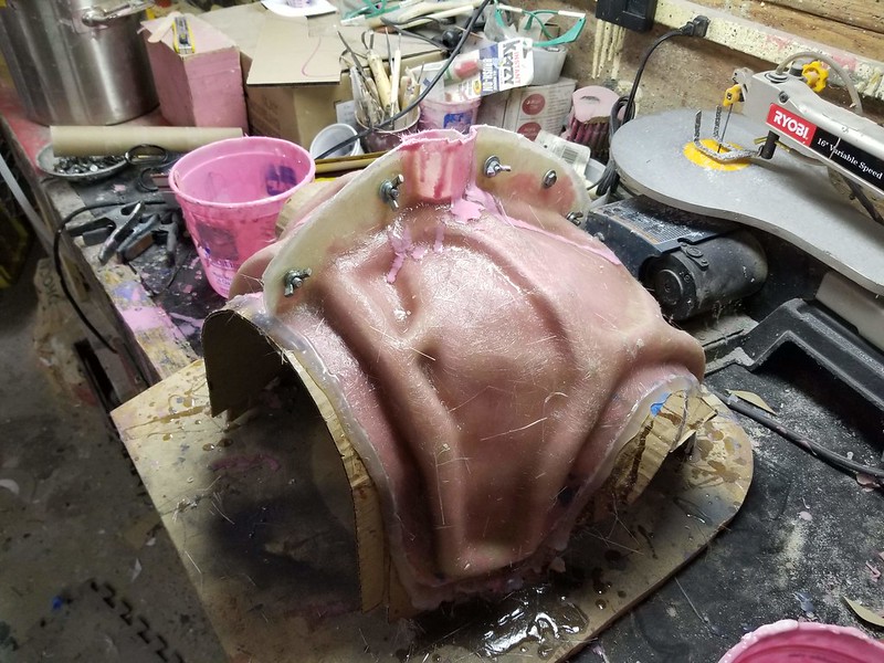 Chest Mold Silicone Poured