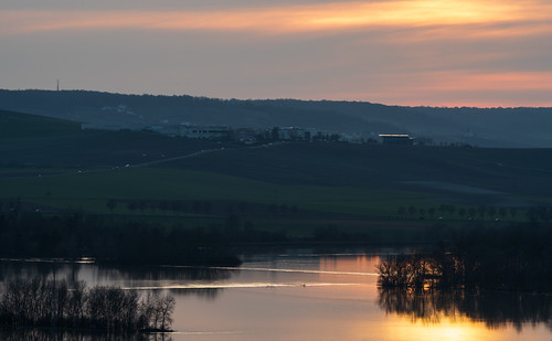 Dawn by ZeGaby, flood landscape naturephotography paysage paysagedechampagne pentaxda300mm pentaxk1 sunset inondatio
