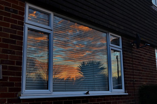 Window Sunrise by markbanks865, windowsunrise reflection morning blinds plastic nikon
