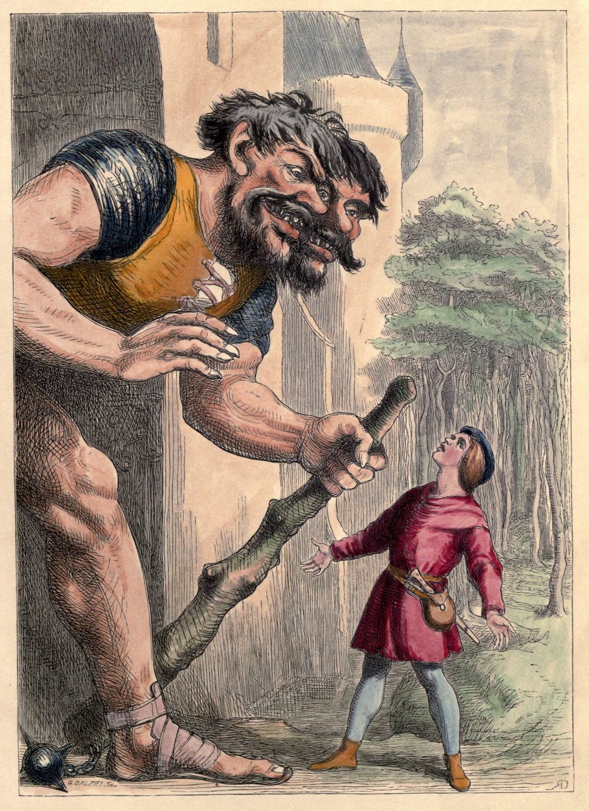 Richard Doyle - The Story of Jack and the Giant, 1851, Illustration 06