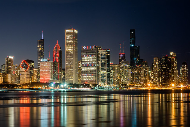 Chicago NBA All-Star 2020 Skyline Sunset