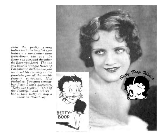The Original Voice of Betty Boop Margie Hines (1930-1932)
