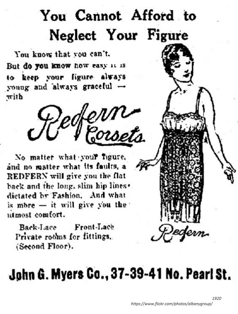 1920   redfern corset  Myers dept store
