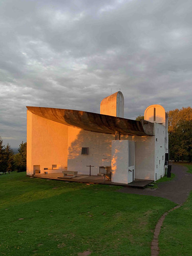 Ronchamp - Sunrise at Chapel Notre-Dame du Haut 153 by andrewstevenson, Architect - Le Corbusier 1955sunrise le corbusier concrete ronchamp brutalism brutalist architecture