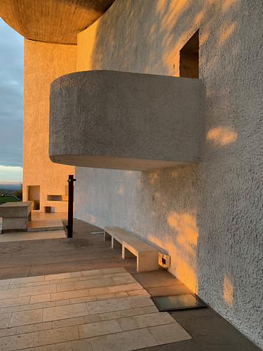 Ronchamp - Sunrise at Chapel Notre-Dame du Haut 157 by andrewstevenson, Architect - Le Corbusier 1955sunrise le corbusier concrete ronchamp brutalism brutalist architecture