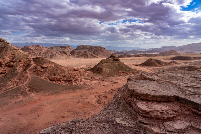 Timna park. A bird's eye view from the top