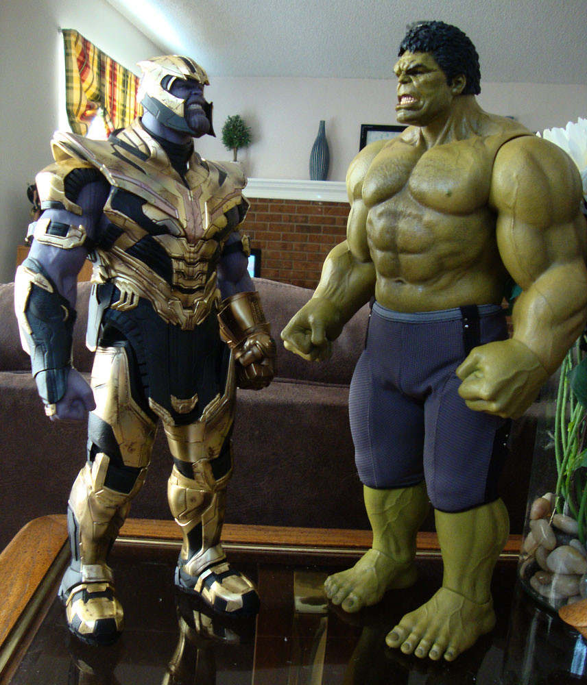 AFM's Hot Toys Armored Thanos, and a couple of Hulks 49545113901_c04d1ea91b_b