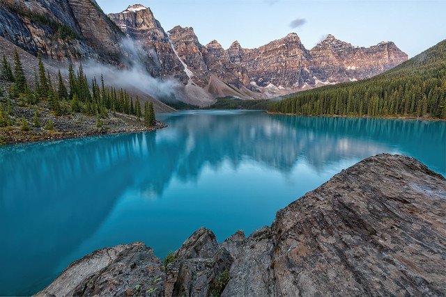 Early Light at Moraine Lake