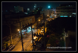Hat Yai bij nacht vanaf ons balkon