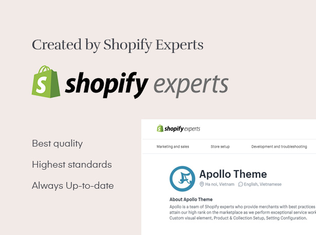 Created by Shopify Experts