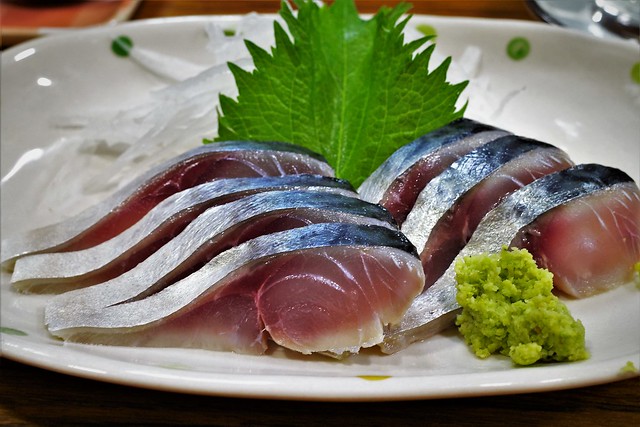 Sashimi, mackerel, very delicious