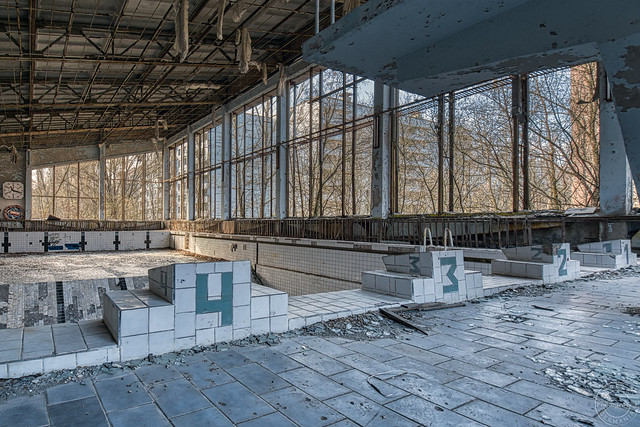 Abandoned swimmingbath, Prypjat (Exclusionzone), Ukraine