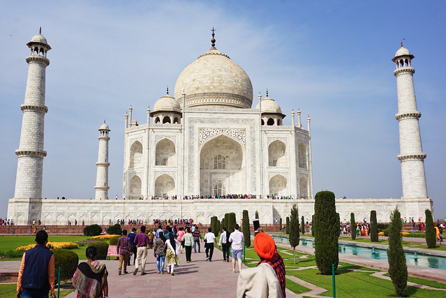 India, Agra - Stunning Taj Mahal - February 2018