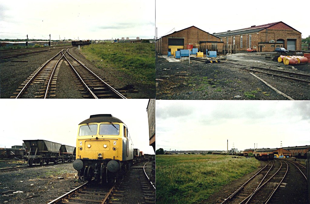 Class 47 Simonside wagon repair sheds. c 1986-87