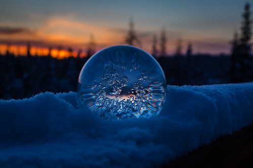 snow winter sunset canon5dmarkiii lensball