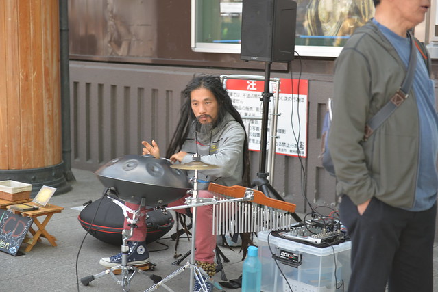 The Hang or Handpan drum seems to be a favourite with Japanese street musicians