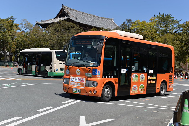 Getting around Nara is easy if you use one of these colour coded mini buses