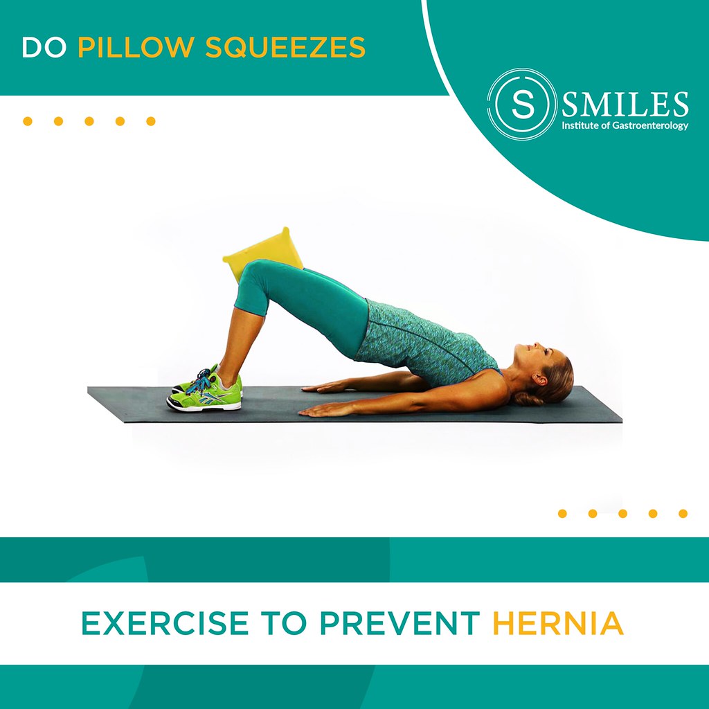 Pillow Squeeze to prevent Hernia - SMILES